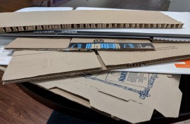 picture of multilayered cardboard